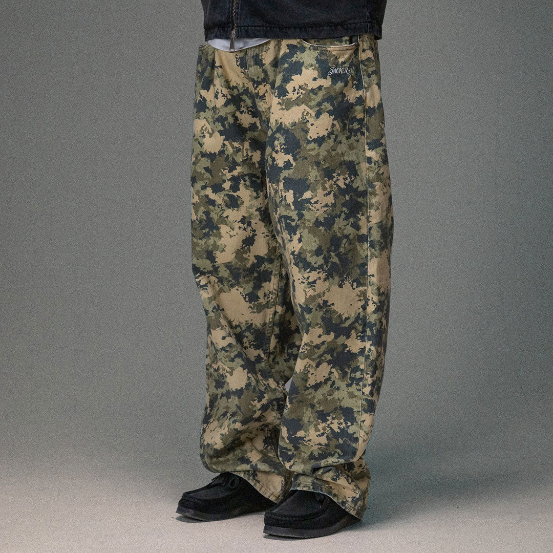 JACKER（ジャッカー）| N°1890 BAGGY PANT / CAMO | スノーボード・スケートボードのTACTICS JAPAN
