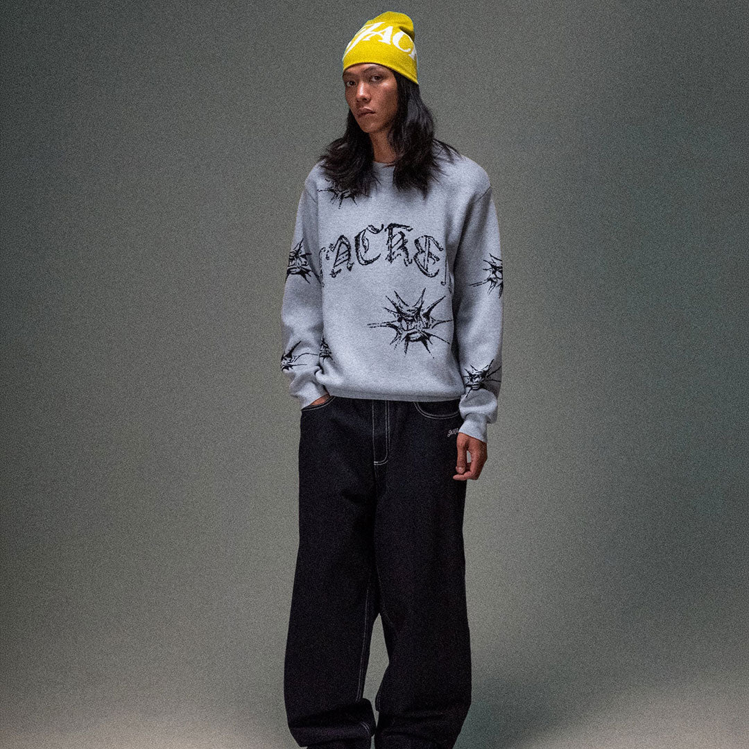 JACKER（ジャッカー）| N°1890 KNIT / GREY | スノーボード・スケートボードのTACTICS JAPAN