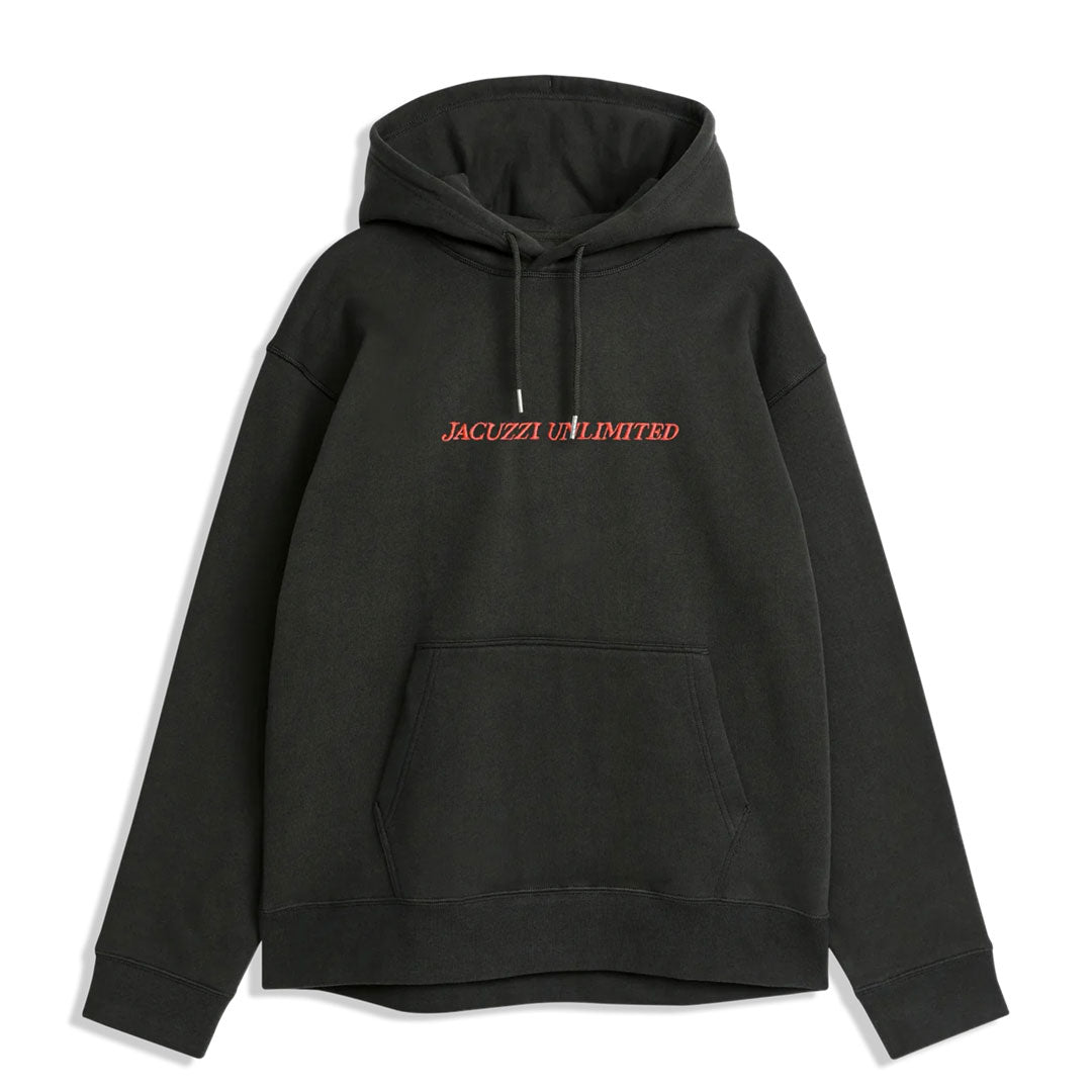 JACUZZI UNLIMITED（ジャグジー アンリミテッド）| JACUZZI EMBROIDERED P/O HOOD / BLACK | スノーボード・スケートボードのTACTICS JAPAN