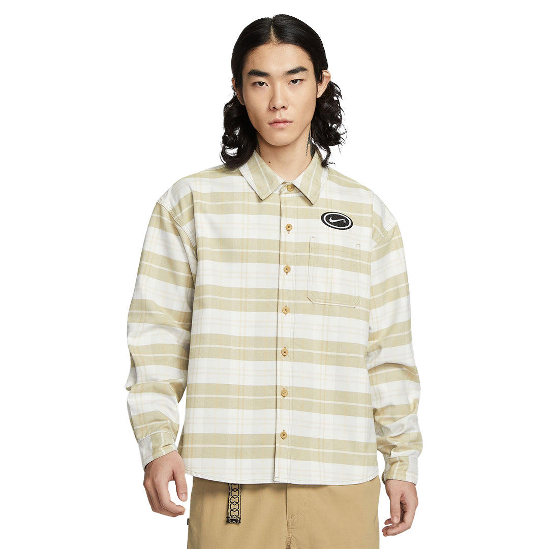 NIKE SB（ナイキ スケートボーディング）| NIKE SB FLANNEL BUTTON UP "ERIC KOSTON" L/S TOP SHIRTS / SAIL/LTBONE | スノーボード・スケートボードのTACTICS JAPAN