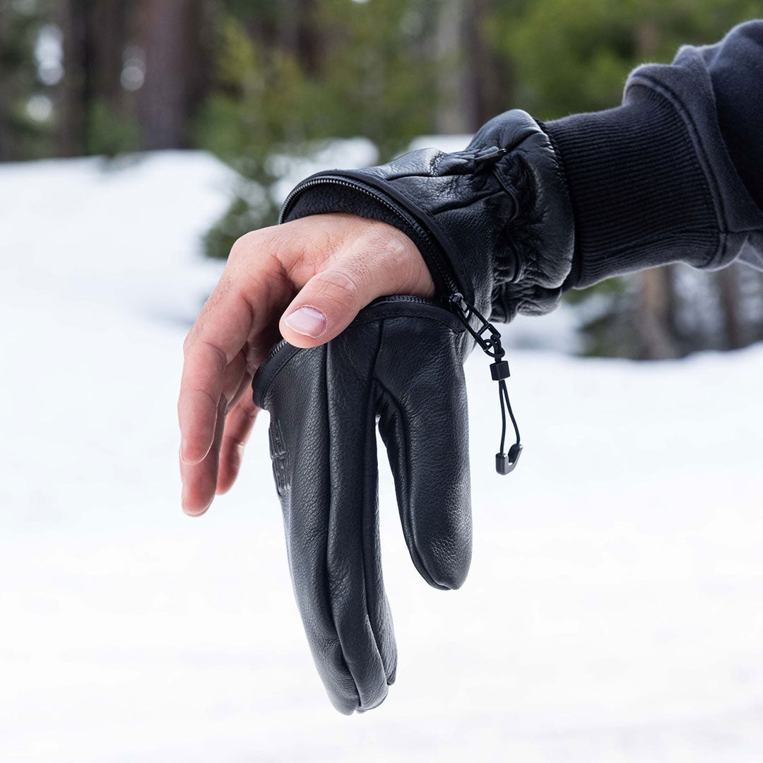 DEATHGRIP GLOVE CO.（デスグリップ グローブ）| GHOUL LEATHER MITT 2027 / BLACK | スノーボード・スケートボードのTACTICS JAPAN