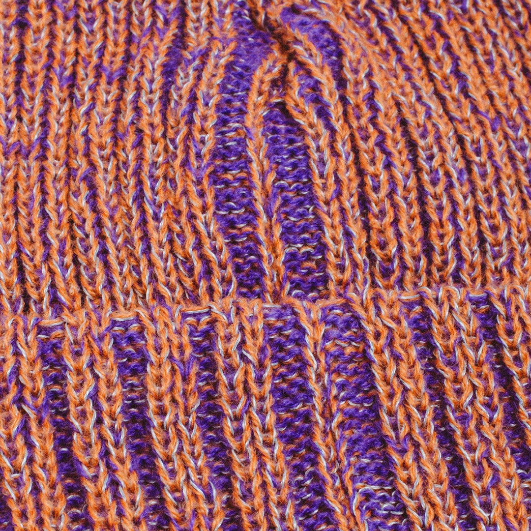 FUCKING AWESOME（ファッキン オーサム）| REFLECTIVE STRIPE BEANIE / ORANGE/PURPLE | スノーボード・スケートボードのTACTICS JAPAN