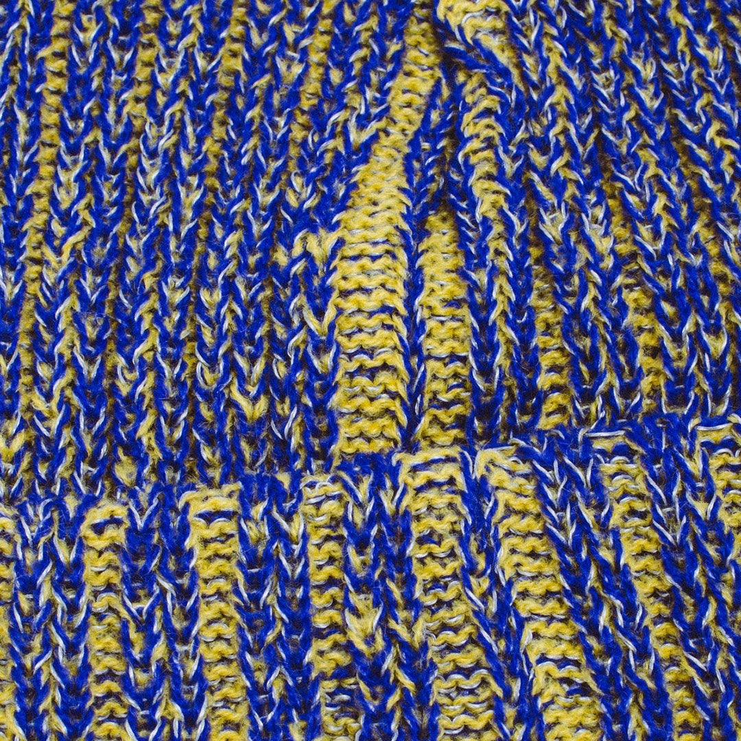FUCKING AWESOME（ファッキン オーサム）| REFLECTIVE STRIPE BEANIE / YELLOW/BLUE | スノーボード・スケートボードのTACTICS JAPAN