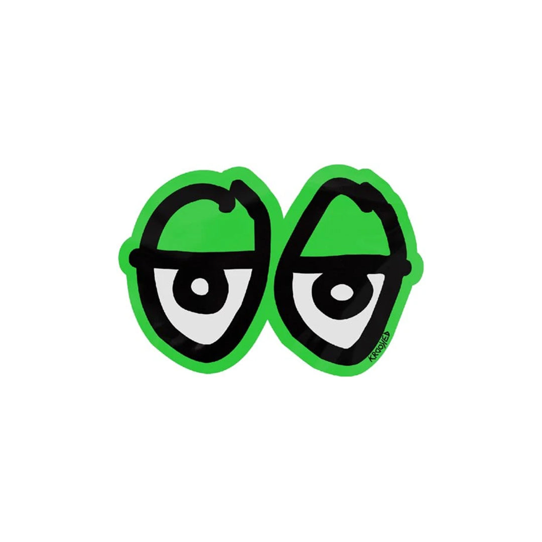 KROOKED (クルキッド) | KR EYES DI-CUT STICKER - S / GREEN | スノーボード・スケートボードのTACTICS JAPAN