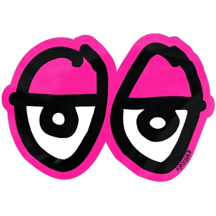 KROOKED (クルキッド) | KR EYES DI-CUT STICKER - M / PINK | スノーボード・スケートボードのTACTICS JAPAN