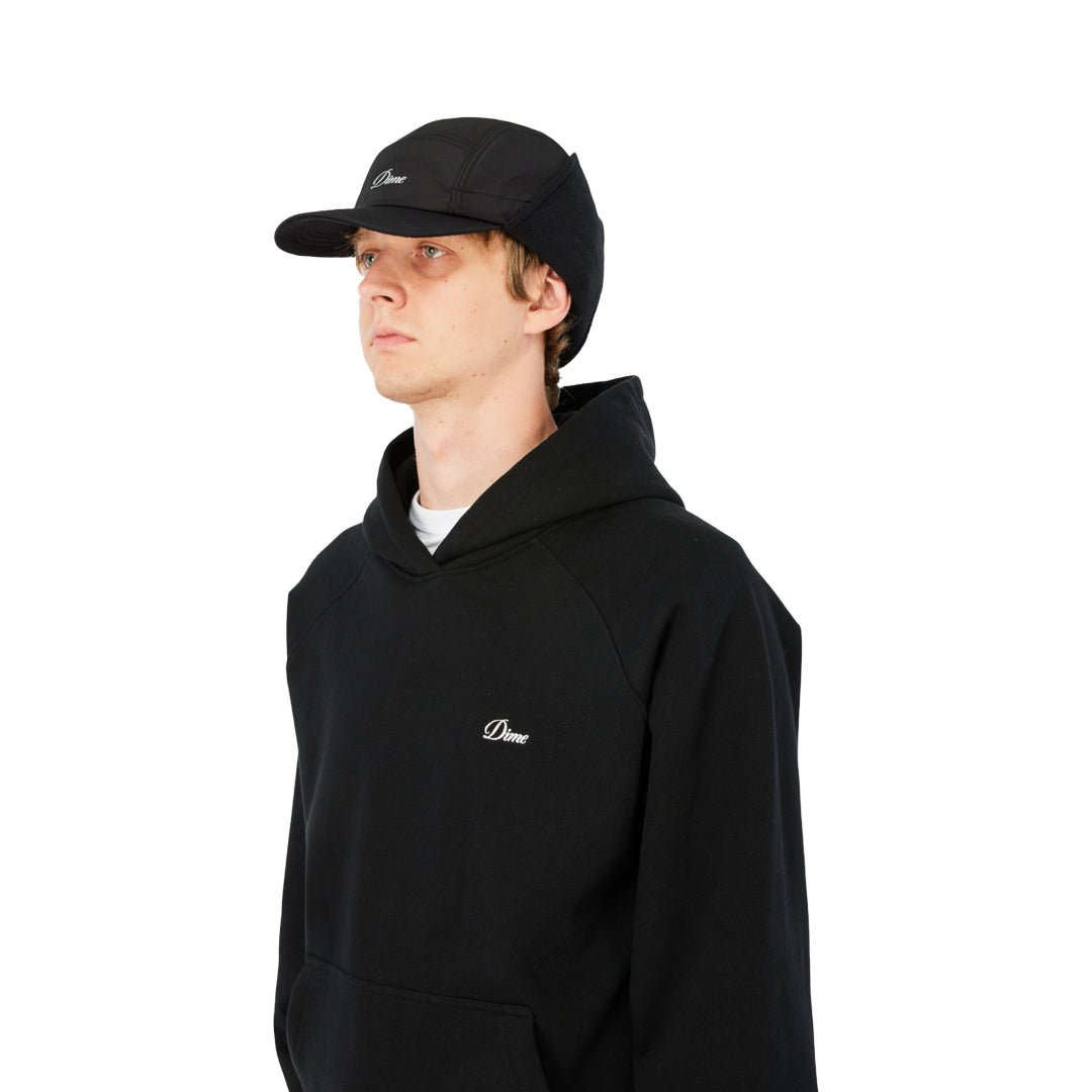 DIME MTL（ダイム モントリオール）| CURSIVE EARFLAP CAP / BLACK | スケートボード・スノーボードのTACTICS JAPAN