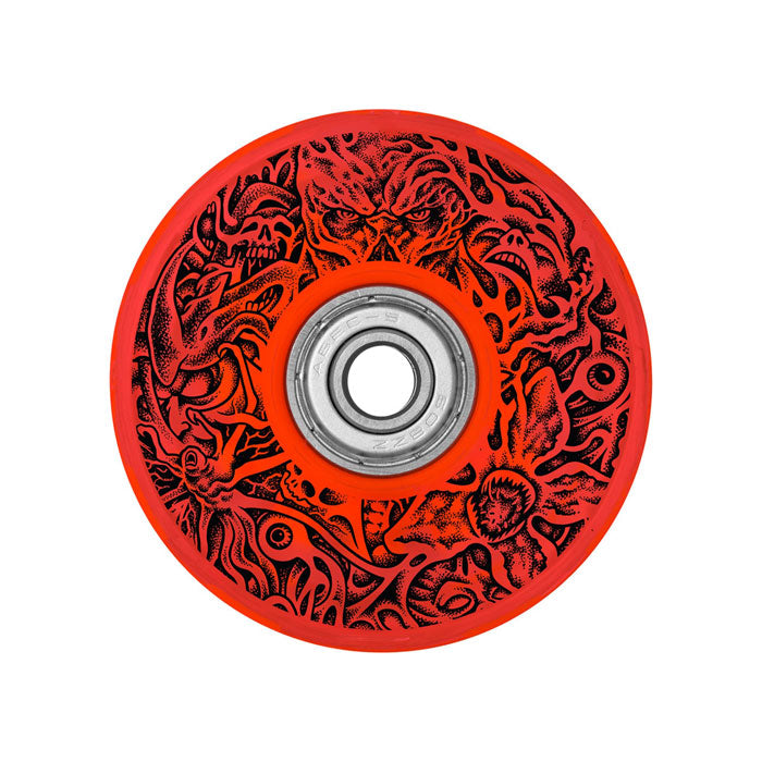 SLIME BALLS WHEELS（スライム ボール ウィール）| STRANGER THINGS HELLFIRE CLUB LIGHT UPS OG SLIME SKATEBOARD WHEELS - 66MM 78A | スノーボード・スケートボードのTACTICS JAPAN