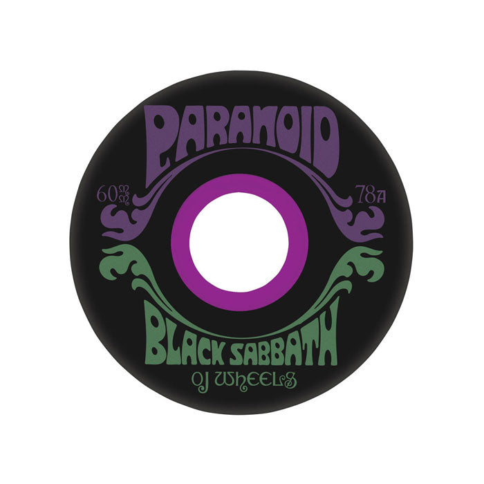 OJ WHEELS（オージェイ ウィール）| BLACK SABBATH PARANOID SUPER JUICE WHEELS - 60MM 78A | スノーボード・スケートボードのTACTICS JAPAN