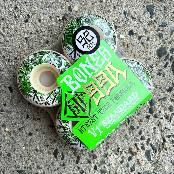 BONES BEARINGS（ボーンズ ベアリング）| STF PEG-LEG-ASUS V1 STANDARD WHEELS - 52MM 99A | スノーボード・スケートボードのTACTICS JAPAN