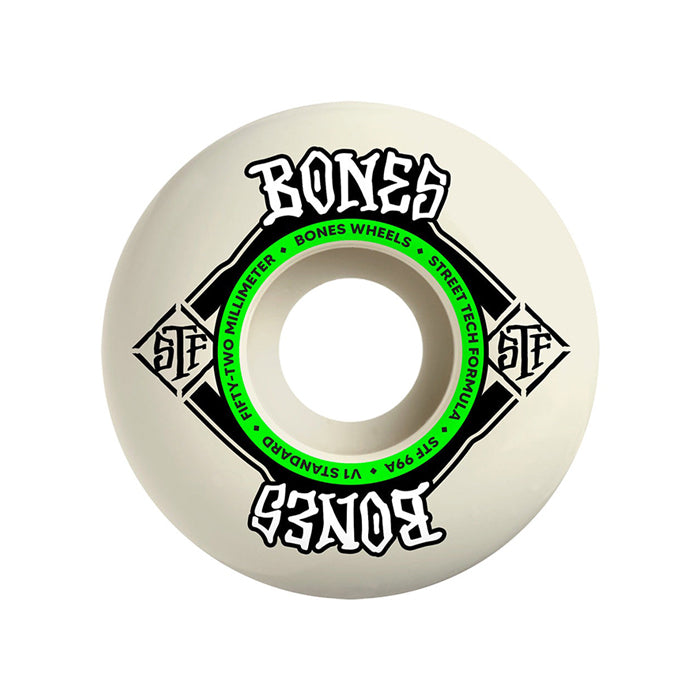 BONES BEARINGS（ボーンズ ベアリング）| STF V1 STANDARD SKATEBOARD WHEELS - 52MM 99A | スノーボード・スケートボードのTACTICS JAPAN