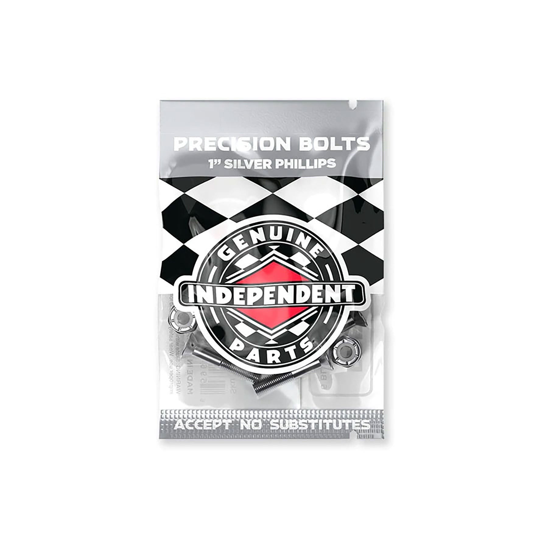 INDEPENDENT TRUCKS（インディペンデント）| スケートボード ビス | HARDWARE 1 PHILLIPS BLACK/SILVER | スノーボード・スケートボードのTACTICS JAPAN