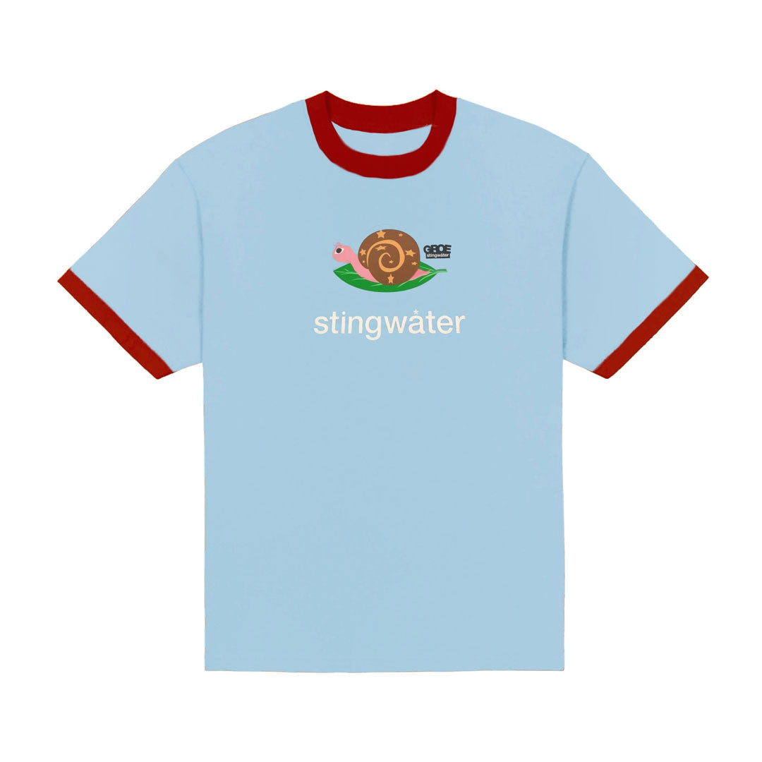 STINGWATER（スティングウォーター）| SNAIL T-SHIRT / LIGHT BLUE RINGER | スノーボード・スケートボードのTACTICS JAPAN