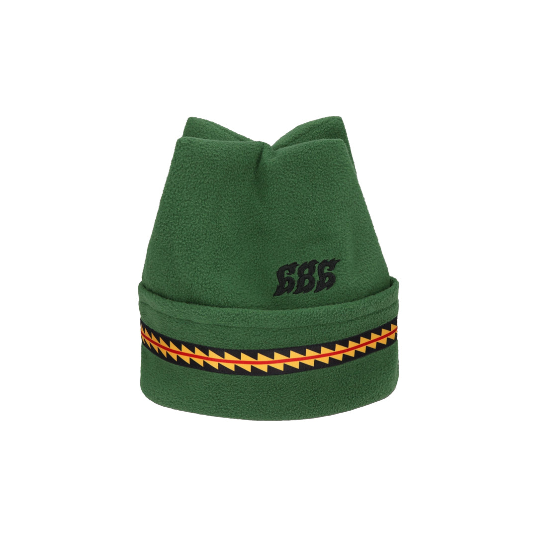 686 （シックス エイト シックス） | 4 POINTS FLEECE HAT / EMERALD GREEN | スノーボード・スケートボードのTACTICS JAPAN