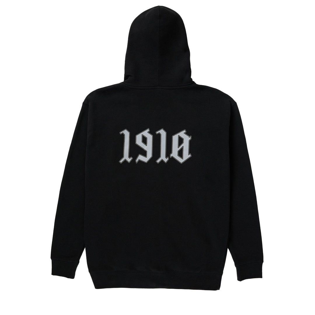 STAY CLEAN ZIP FLEECE HOOD / BLACK