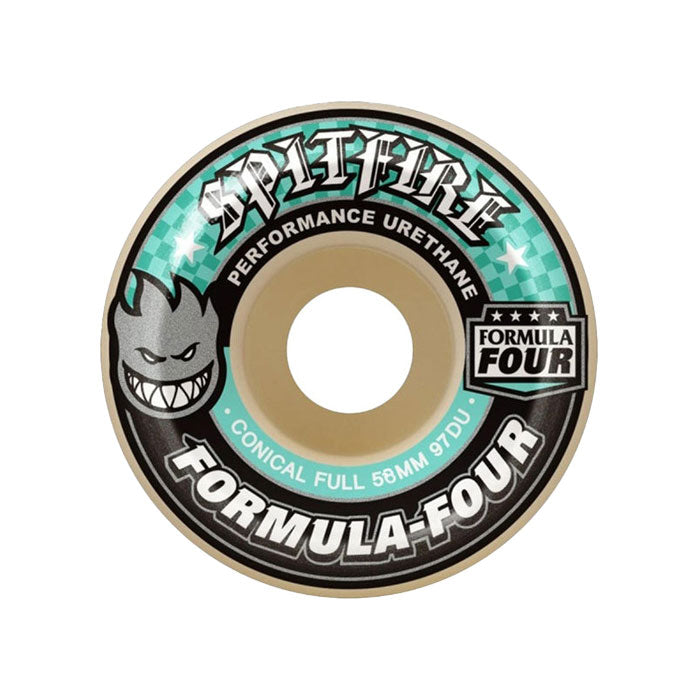 SPITFIRE WHEELS（スピットファイア ウィール）| FORMURA FOUR CONICAL FULL SKATEBOARD WHEELS - 58MM 97DU | スノーボード・スケートボードのTACTICS JAPAN