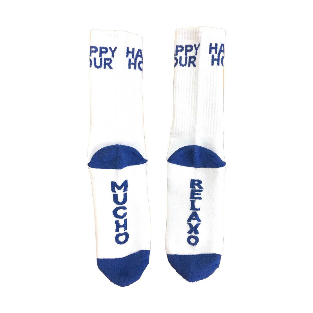 HAPPY HOUR（ハッピーアワー）| MUCHO RELAXO SOCKS / BLUE | スノーボード・スケートボードのTACTICS JAPAN