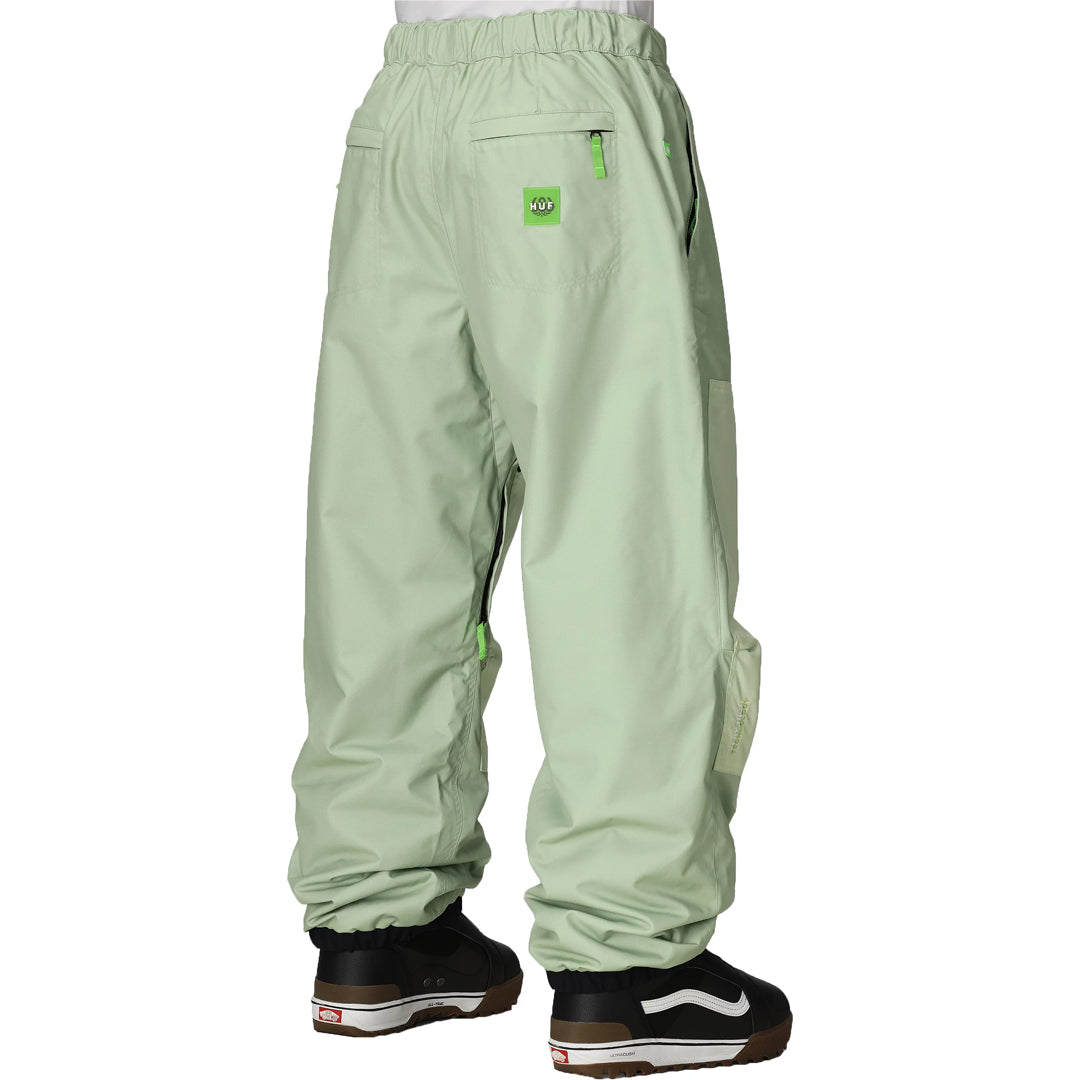 686 （シックス エイト シックス） | 686 X HUF DOUBLE H SHELL PANT / HUF GREEN COLORBLOCK | スノーボード・スケートボードのTACTICS JAPAN