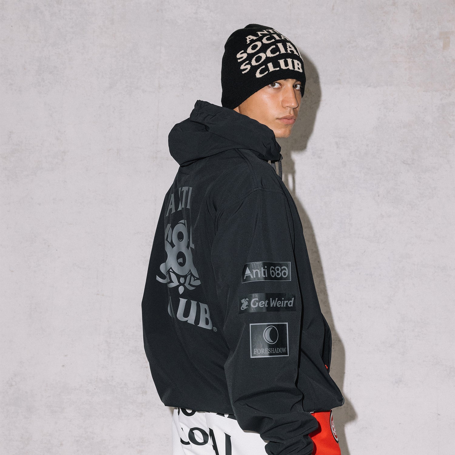 686 X ANTI SOCIAL SOCIAL CLUB SKULLY BEANIE / ASSC BLACK