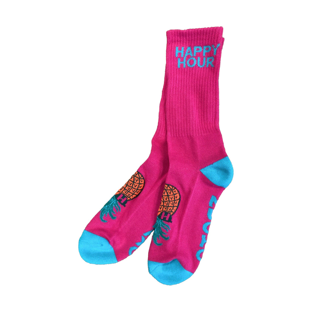 HAPPY HOUR（ハッピーアワー）| MUCHO RELAXO SOCKS / PINK | スノーボード・スケートボードのTACTICS JAPAN