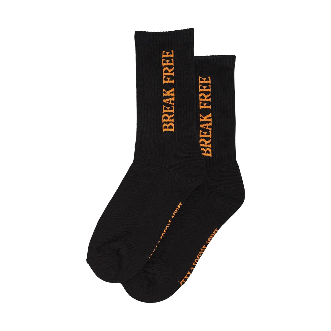 LAST RESORT AB（ラストリゾート エービー）| CREW SOCK-BREAK FREE / BLACK/ORANGE | スノーボード・スケートボードのTACTICS JAPAN