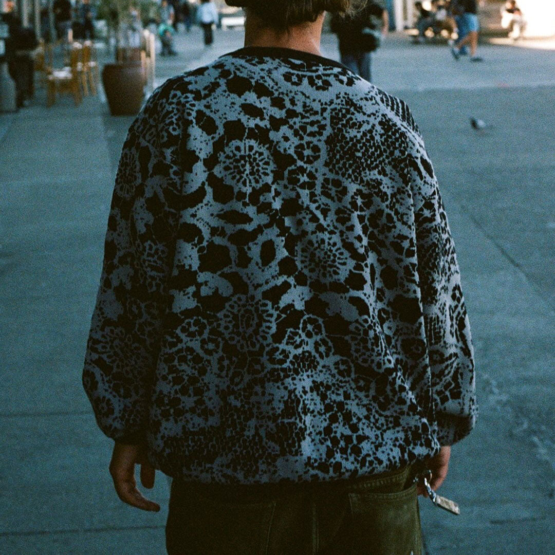 GX1000（ジーエックスワンサウザンド）| JACQUARD KNIT SWEATER LACED