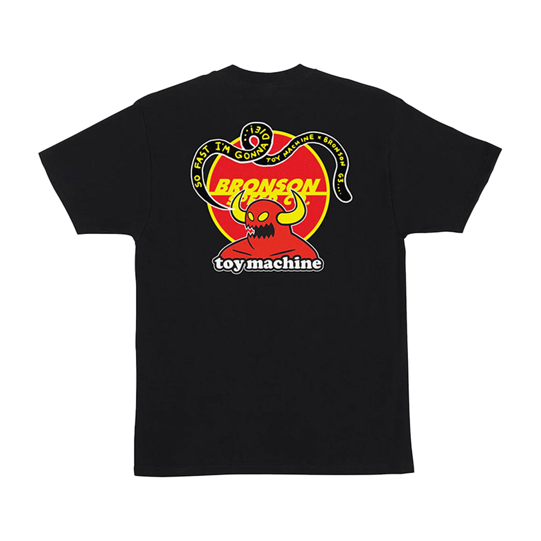 BRONSON x TOY MACHINE TEES / BLACK