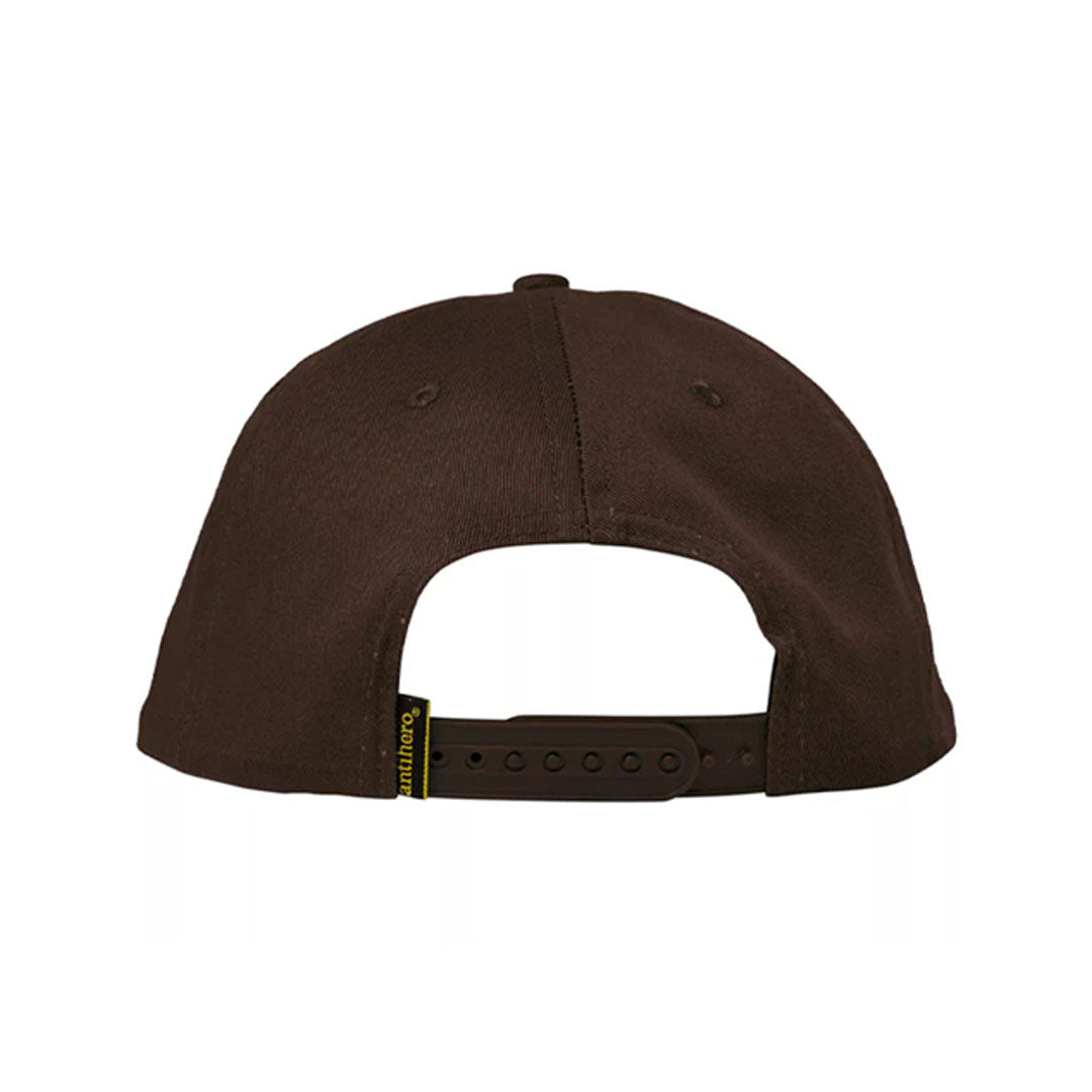 ANTIHERO SKATEBOARDS（アンタイヒーロー スケートボード）| BASIC PIGEON ROUND SNAPBACK / DK BROWN/GOLD | スノーボード・スケートボードのTACTICS JAPAN