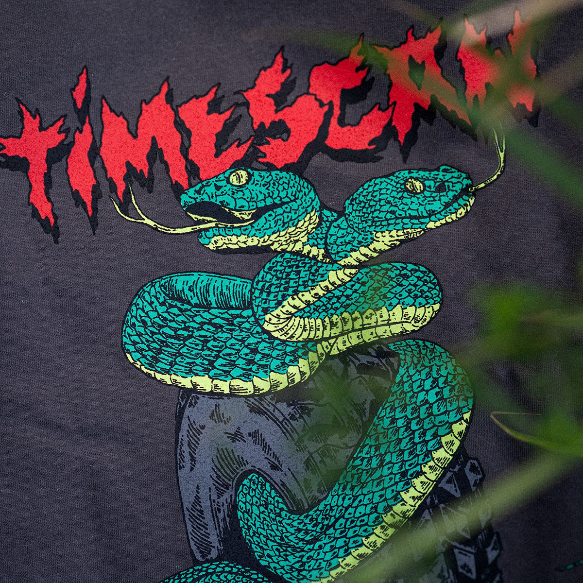 TWIN SERPENT T-SHIRT / DARK GREY
