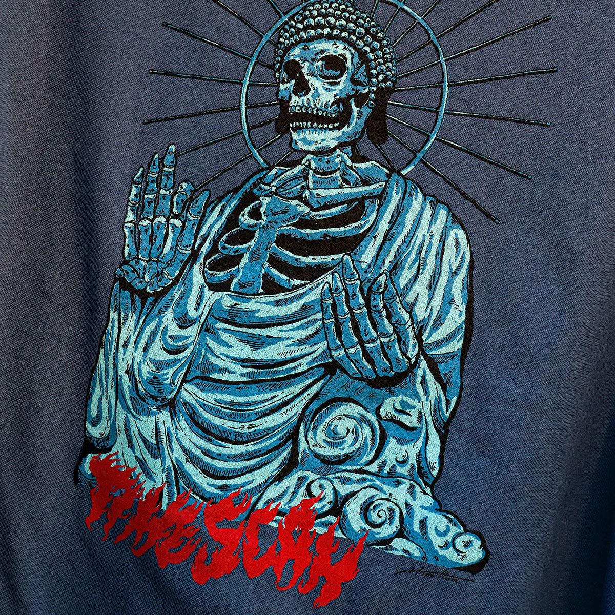 GREAT BUDDHA T-SHIRT / BLUE