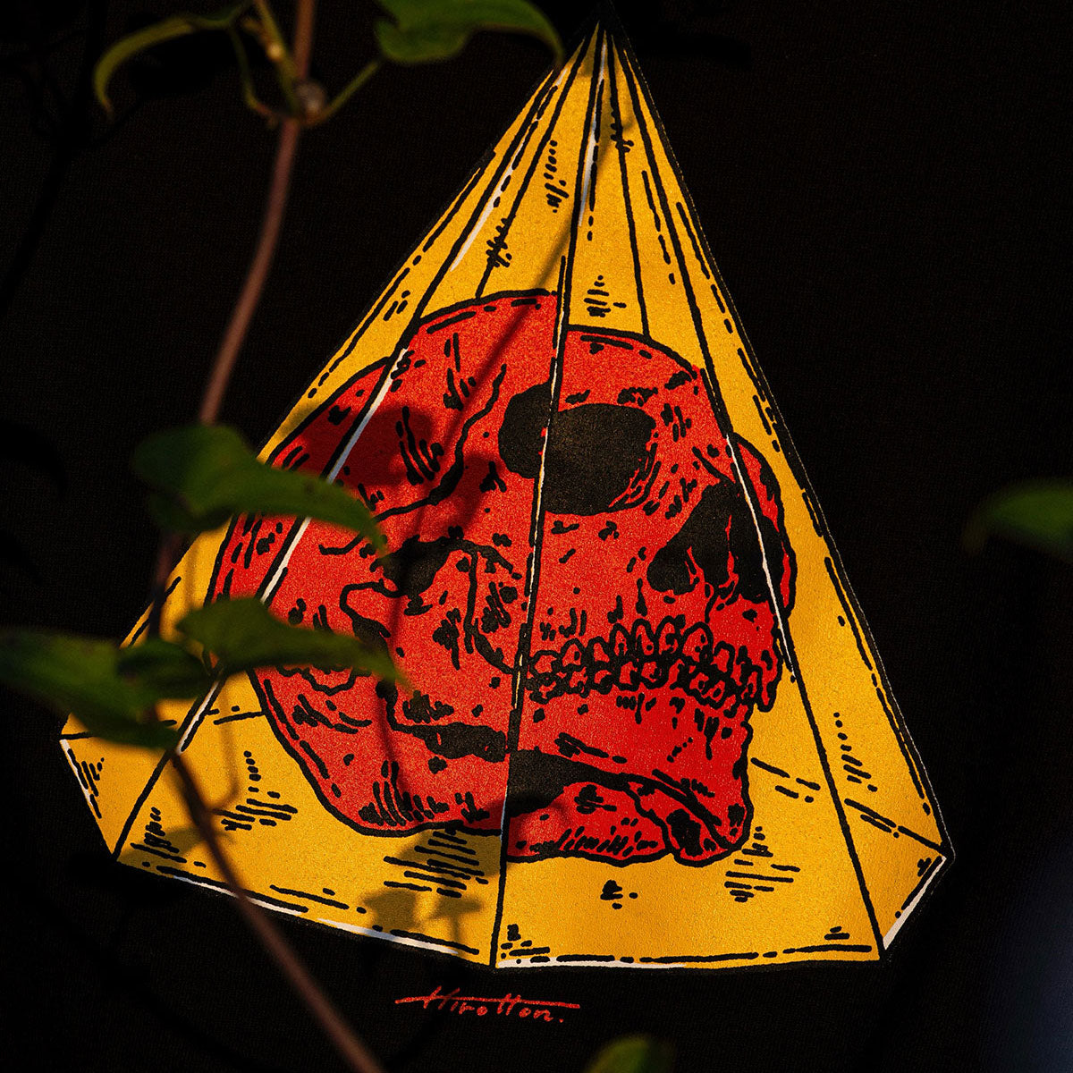 CRYSTAL SKULL T-SHIRT / BLACK