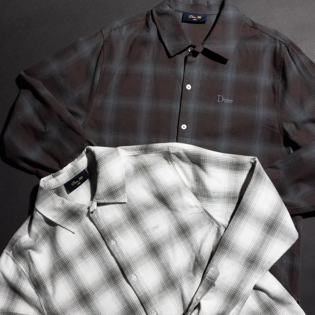 DIME（ダイム）| PREMIUM FLANNEL SHIRT / BORDEAUX | スノーボード