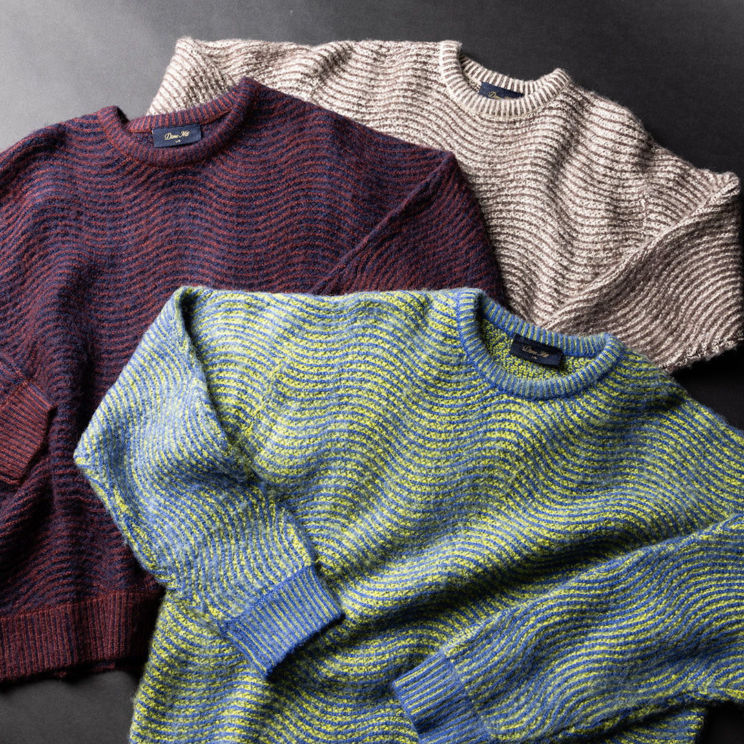 DIME MTL（ダイム モントリオール） | MOHAIR WAVE KNIT / BURGUNDY | スノーボード・スケートボードのTACTICS JAPAN