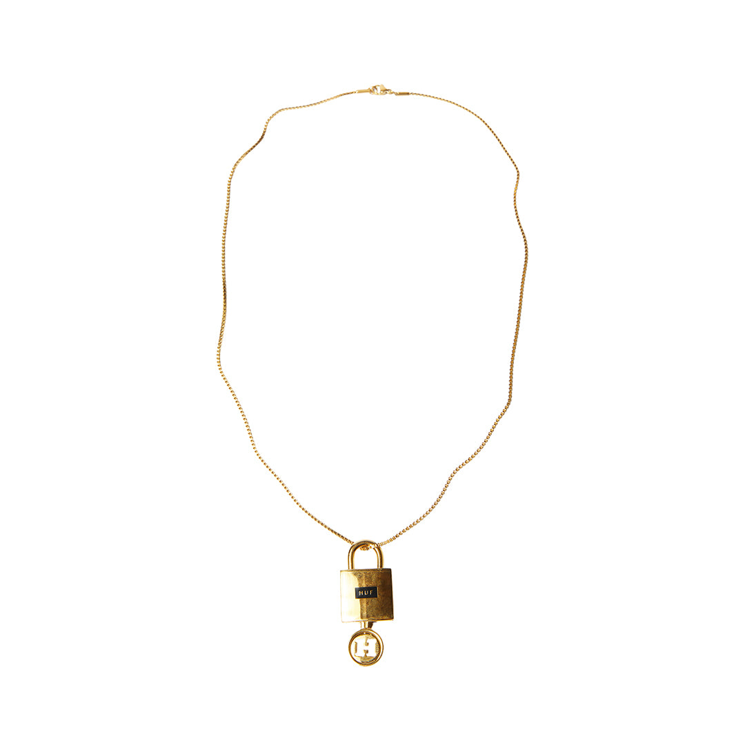 HUF WORLDWIDE（ハフ ワールドワイド）| LOCK & KEY PENDANT / GOLD | スノーボード・スケートボードのTACTICS JAPAN