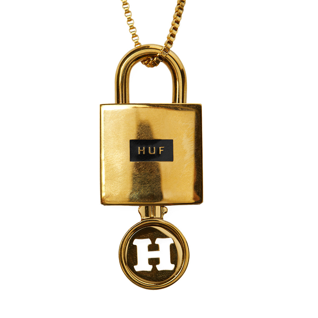 HUF WORLDWIDE（ハフ ワールドワイド）| LOCK & KEY PENDANT / GOLD | スノーボード・スケートボードのTACTICS JAPAN