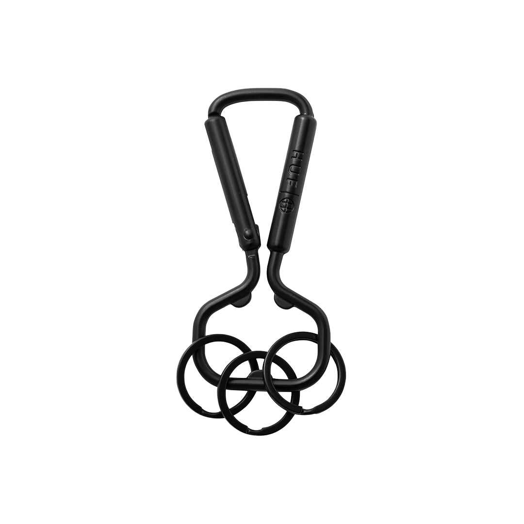 BOTTLE OPENER CARABINER / BLACK