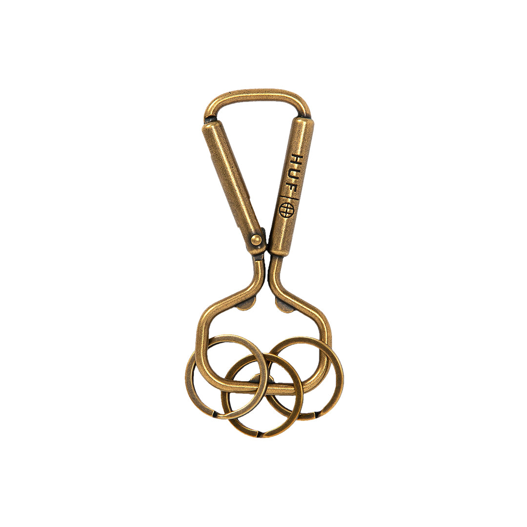 BOTTLE OPENER CARABINER / GOLD