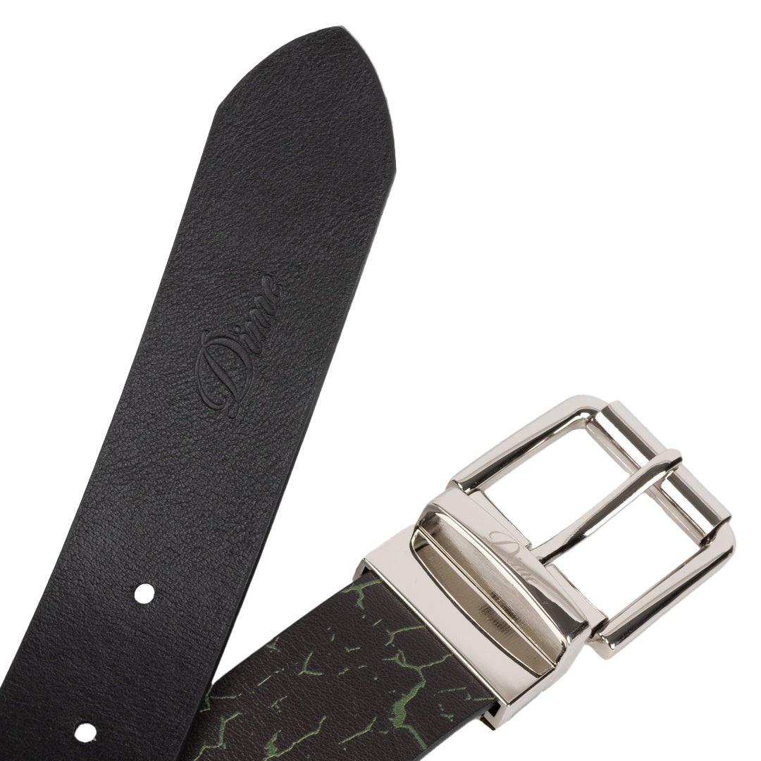 DIME MTL（ダイム モントリオール）| REVERSIBLE LEATHER BELT / BLACK/BLACK | スノーボード・スケートボードのTACTICS JAPAN