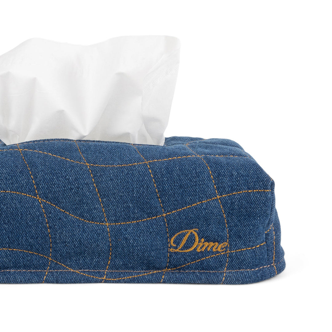 DIME MTL（ダイム モントリオール）| QUILTED TISSUE BOX COVER / INDIGO | スノーボード・スケートボードのTACTICS JAPAN