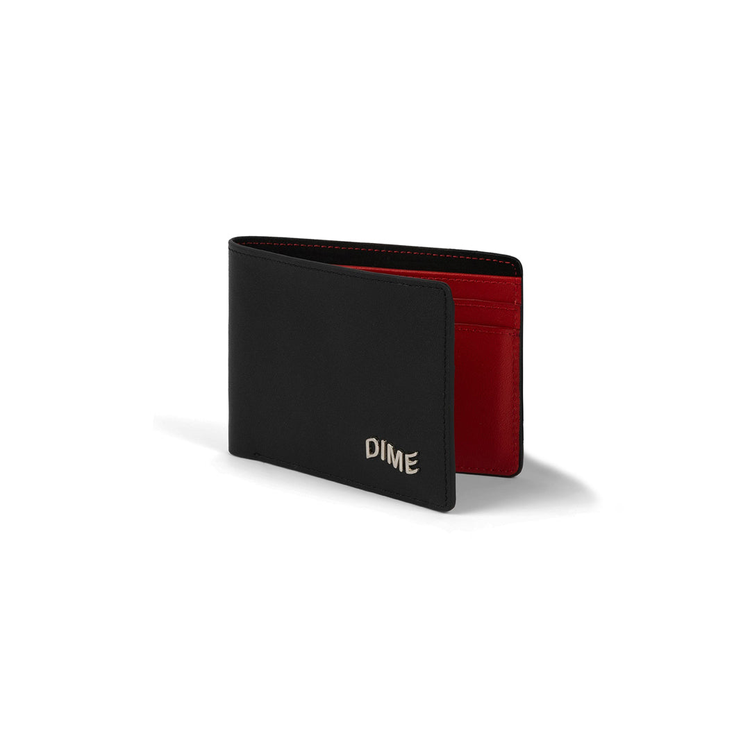 DIME MTL（ダイム モントリオール）| LEATHER BIFOLD WALLET / BLACK / CHERRY | スノーボード・スケートボードのTACTICS JAPAN