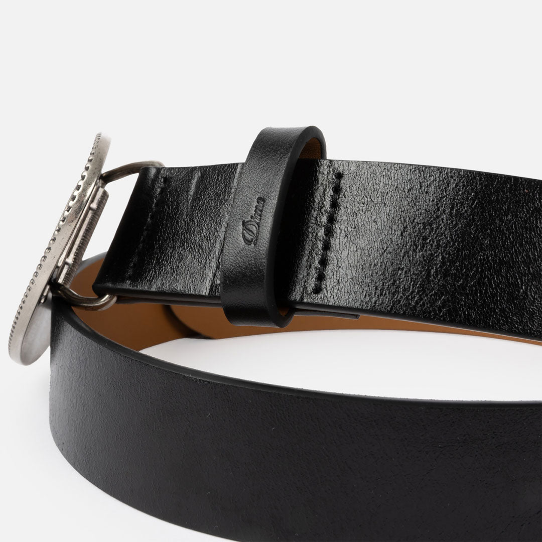 DIME（ダイム）| SKULL LEATHER BELT / BLACK | スノーボード・スケートボードのTACTICS JAPAN