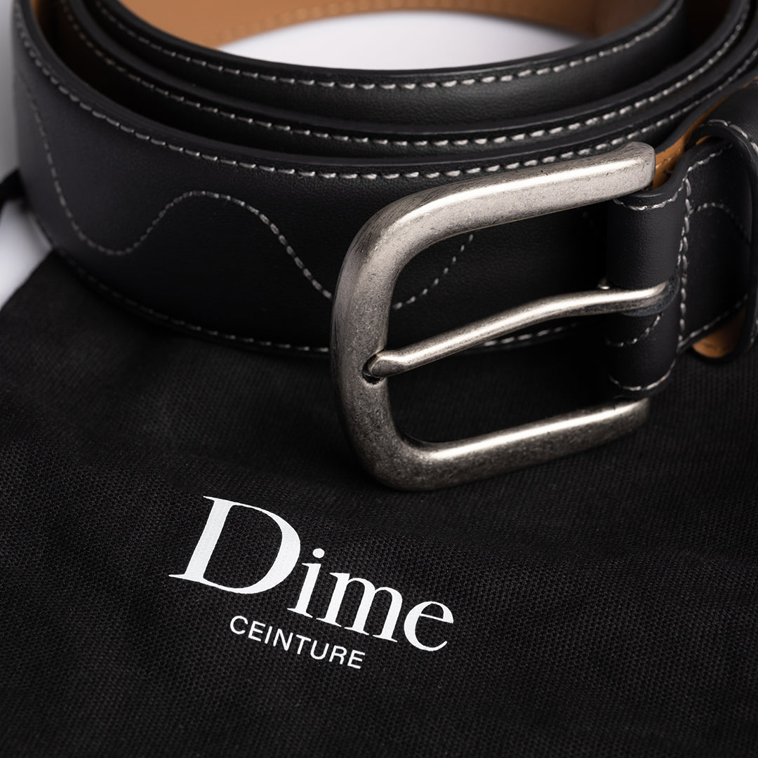 DIME MTL（ダイム モントリオール）| DESERT LEATHER BELT / BLACK | スケートボード・スノーボードのTACTICS JAPAN