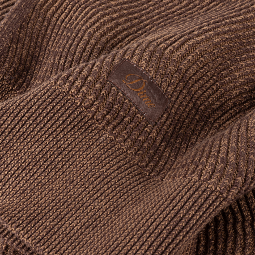 DIME MTL（ダイム モントリオール）| WAVE KNIT SCARF / BROWN | スケートボード・スノーボードのTACTICS JAPAN