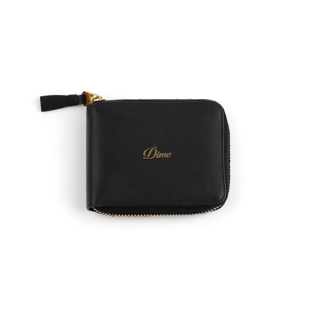 DIME MTL（ダイム モントリオール）| CURSIVE ZIP-WALLET / BLACK | スノーボード・スケートボードのTACTICS JAPAN