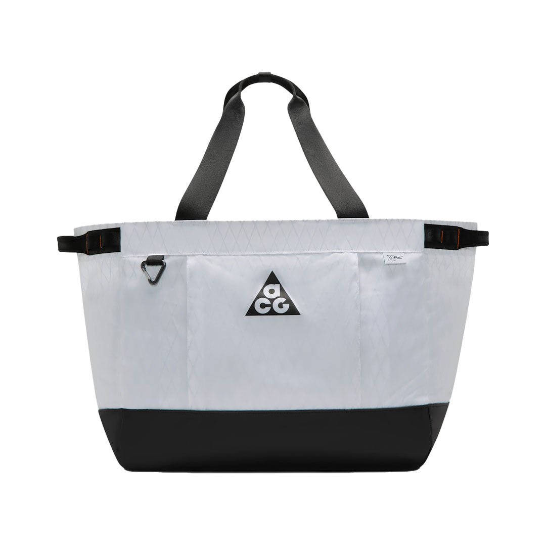NIKE ACG（ナイキ エーシージー）| NIKE ACG GEAR TOTE BAG / WHITE/BLACK/BLACK | スノーボード・スケートボードのTACTICS JAPAN