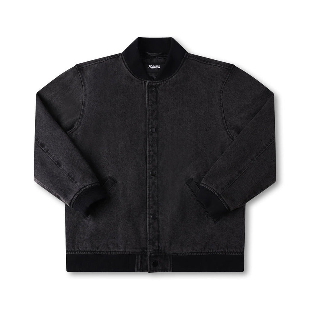 FORMER（フォーマー） | AG DENIM VARSITY JACKET / BLACK