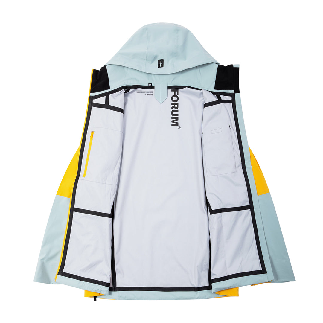 FORUM SNOWBOARDS（フォーラム スノーボード）| FORUM 3-LAYER All-MOUNTAIN JACKET / MIST / ALPINE YELLOW | スノーボード・スケートボードのTACTICS JAPAN