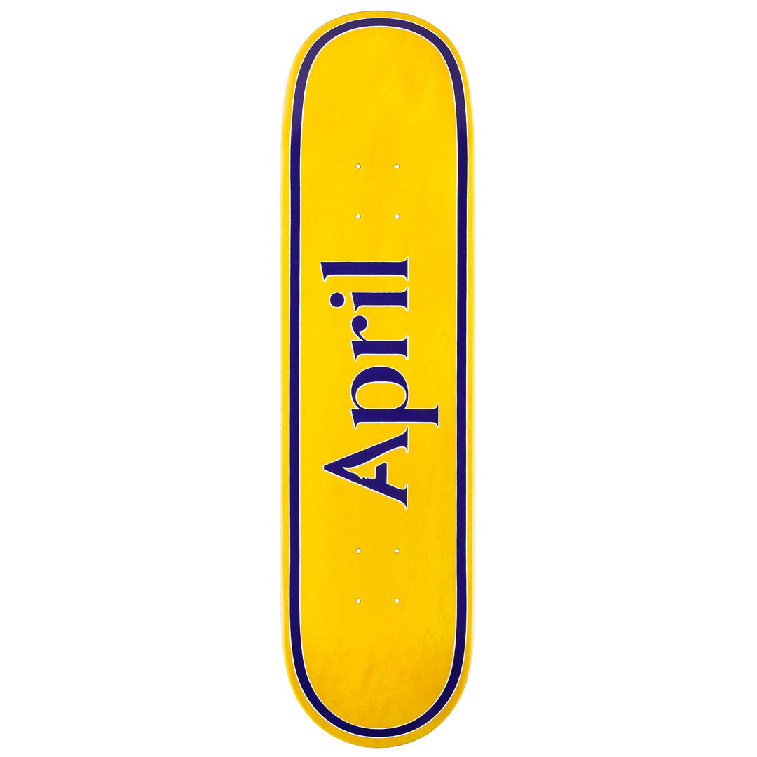 APRIL SKATEBOARDS（エイプリル スケートボード）| OG LOGO YELLOW PURPLE - 8.125 | スノーボード・スケートボードのTACTICS JAPAN