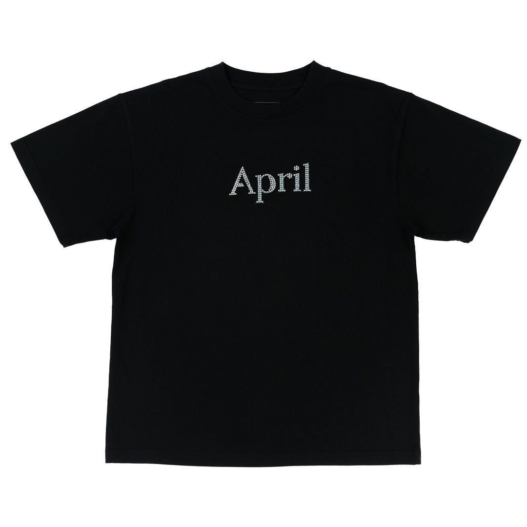 APRIL SKATEBOARDS（エイプリル スケートボード）| RHINESTONE TEE / BLACK | スノーボード・スケートボードのTACTICS JAPAN
