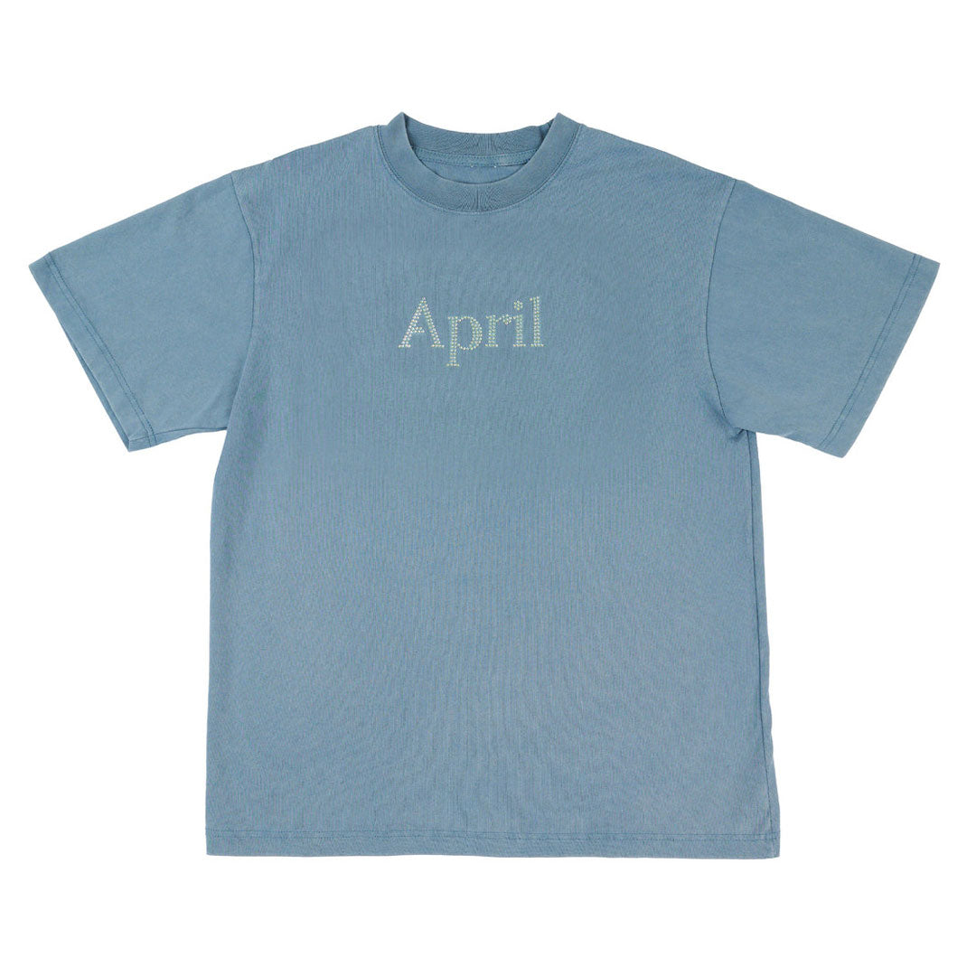 APRIL SKATEBOARDS（エイプリル スケートボード）| RHINESTONE TEE / SLATE | スノーボード・スケートボードのTACTICS JAPAN