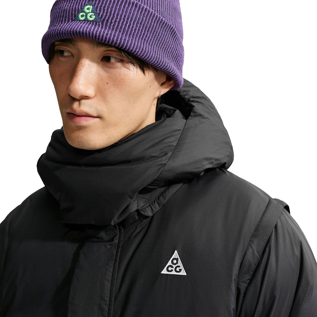 NIKE ACG（ナイキ エーシージー）| NIKE ACG WHISPERING PEAKS THERMA-FIT ADV JACKET / BLACK/SUMMIT WHITE | スノーボード・スケートボードのTACTICS JAPAN